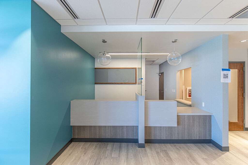 The waiting room of the urgent care and primary care facility of Vail Health's new medical center in Dillon is shown on Friday, August 27, 2021. This is where patients can see primary care providers, as well as behavorial health professionals. | Photo by Michael Yearout / Michael Yearout Photography